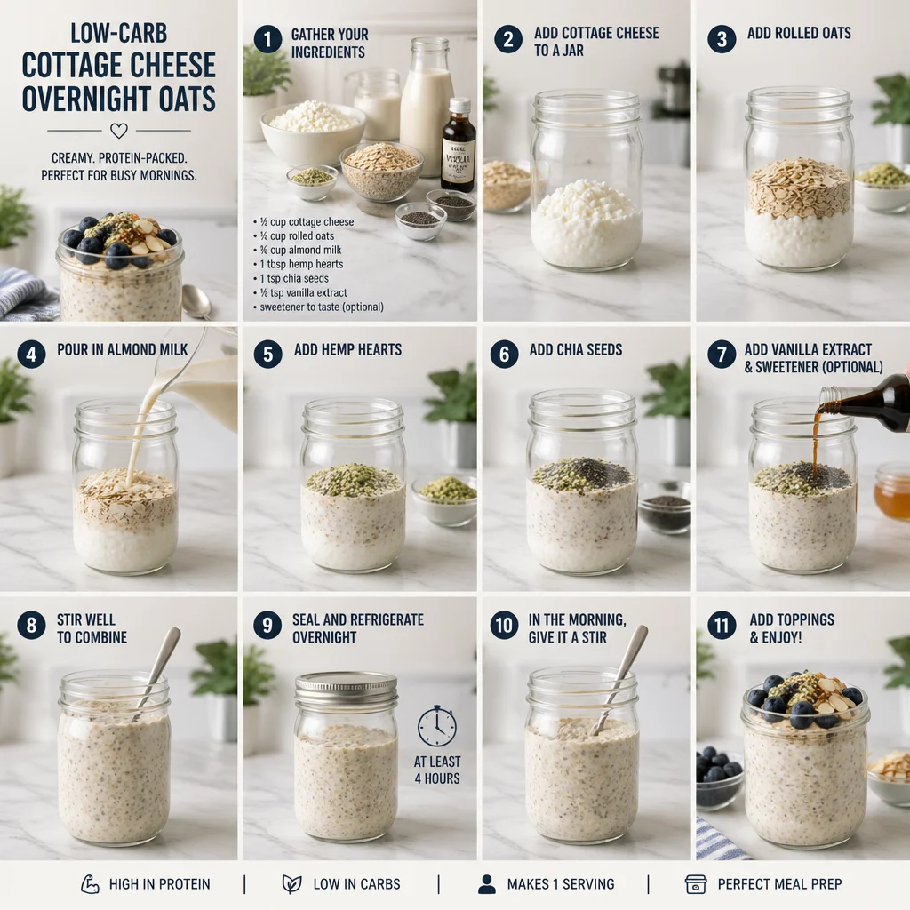 cottage cheese overnight oats low carb