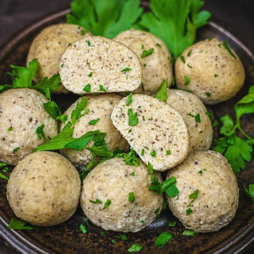 Low-Carb Dumpling Filling: A Versatile Meatball-Style Recipe That Pairs With the Cabbage Crush 1 Low carb dumpling filling ingredients including ground pork, cabbage, ginger, and sesame oil.
