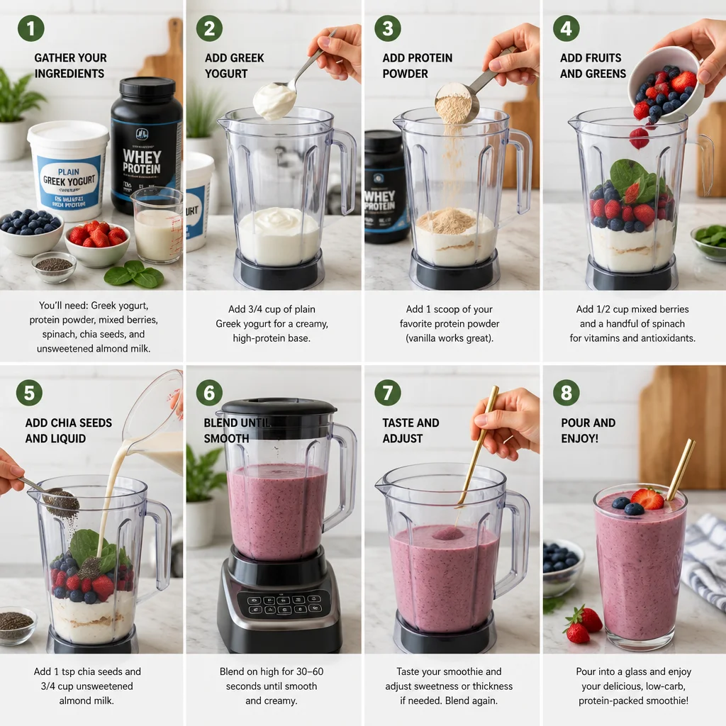 Low Carb Protein Smoothies: 8 Powerful GLP-1 Drinks You'll Actually Love 4 low carb protein smoothies for GLP-1