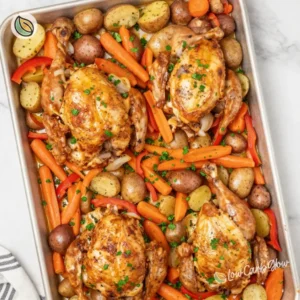 Sheet Pan Lemon Herb Chicken with Roasted Vegetables