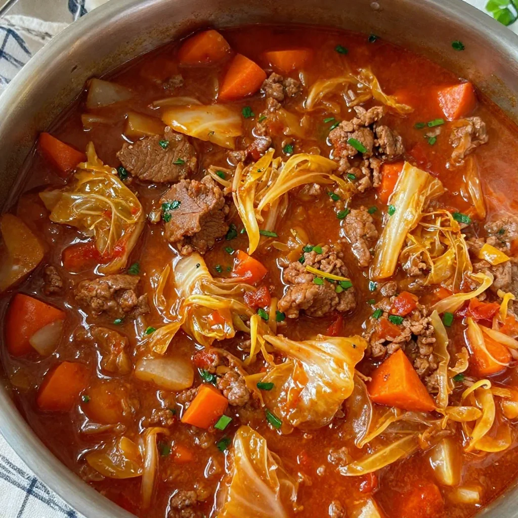 Spicy Cabbage Roll Soup