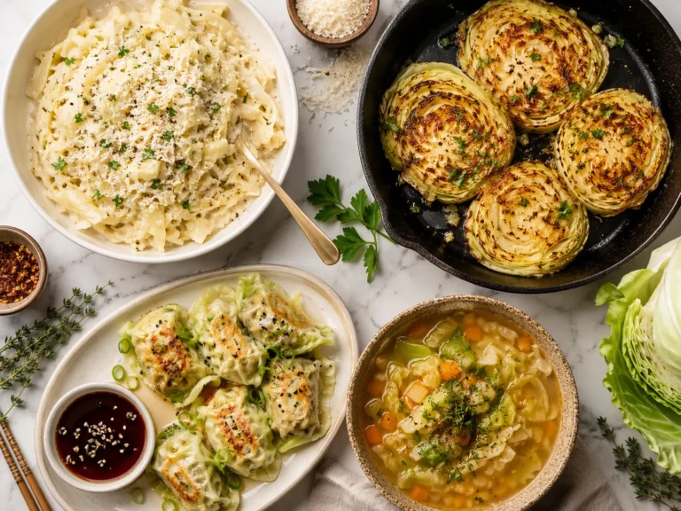 The Cabbage Crush: 13 Low-Carb Cabbage Recipes That Actually Taste Amazing (2026) 5 he Cabbage Crush — 13 low-carb cabbage recipes including alfredo, steaks, dumplings and soup